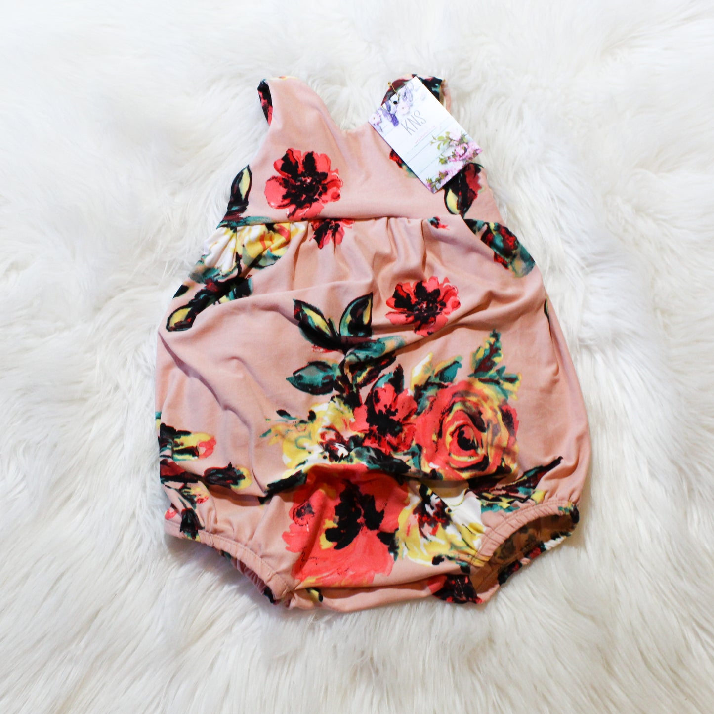 Sleeveless Floral Bubble