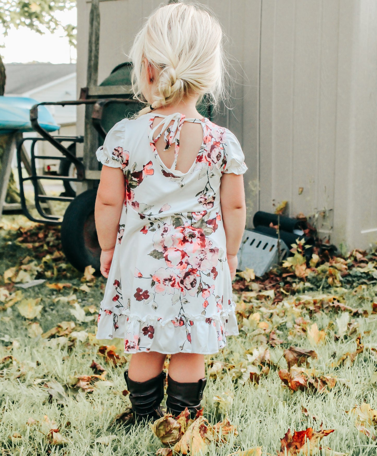 Floral Print Girls Dress