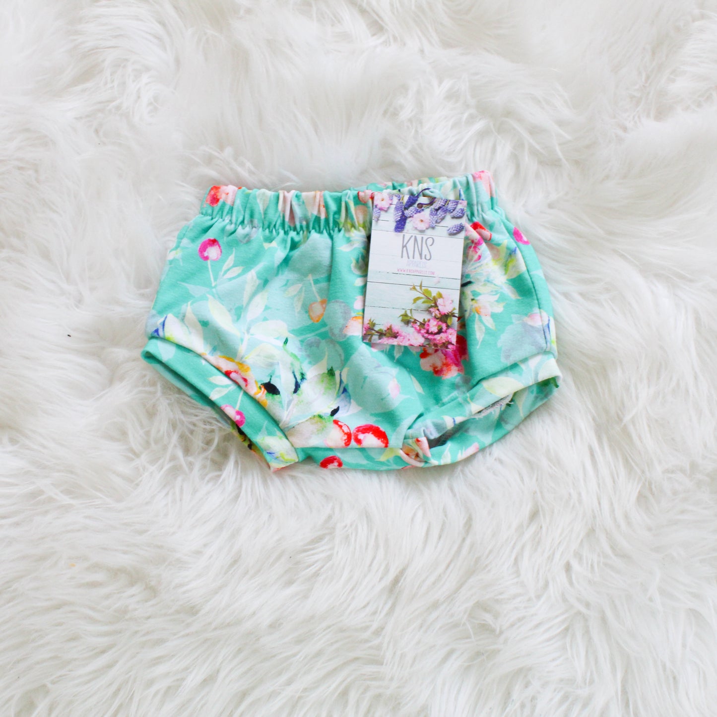 Mint floral Elastic waist Bummies