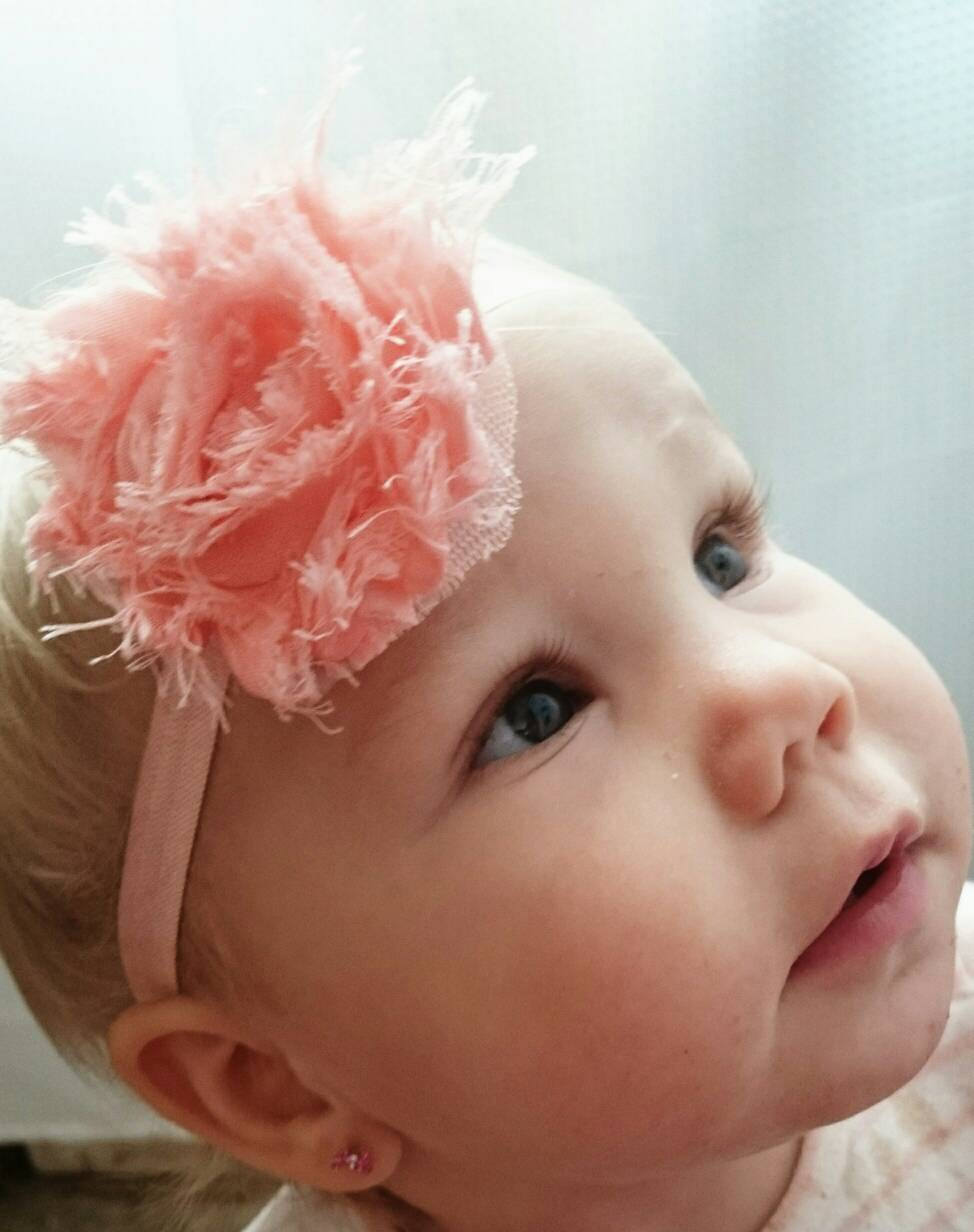 Baby barefoot sandals and headband set