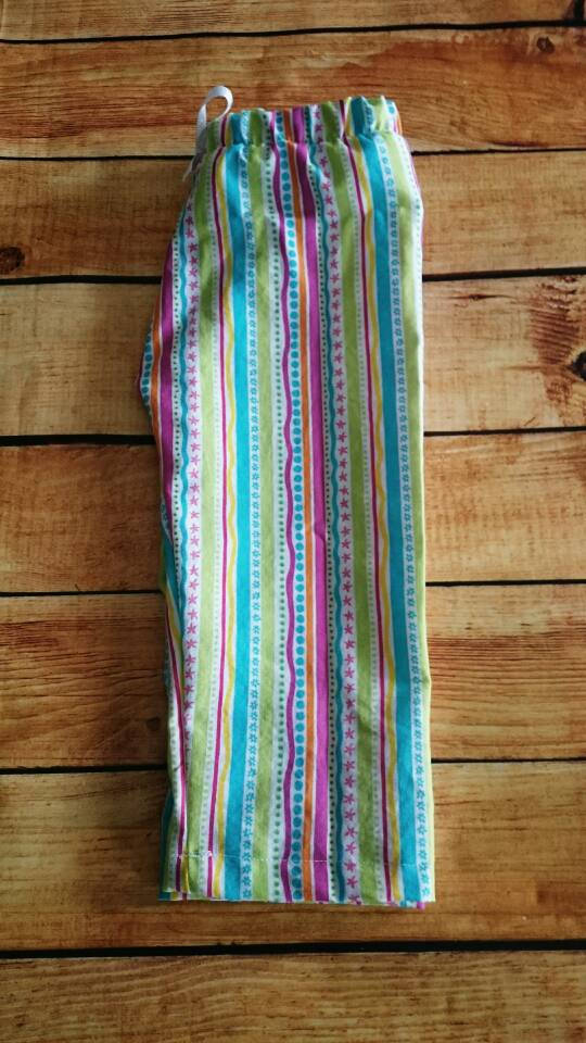 Striped lightweight cotton pants