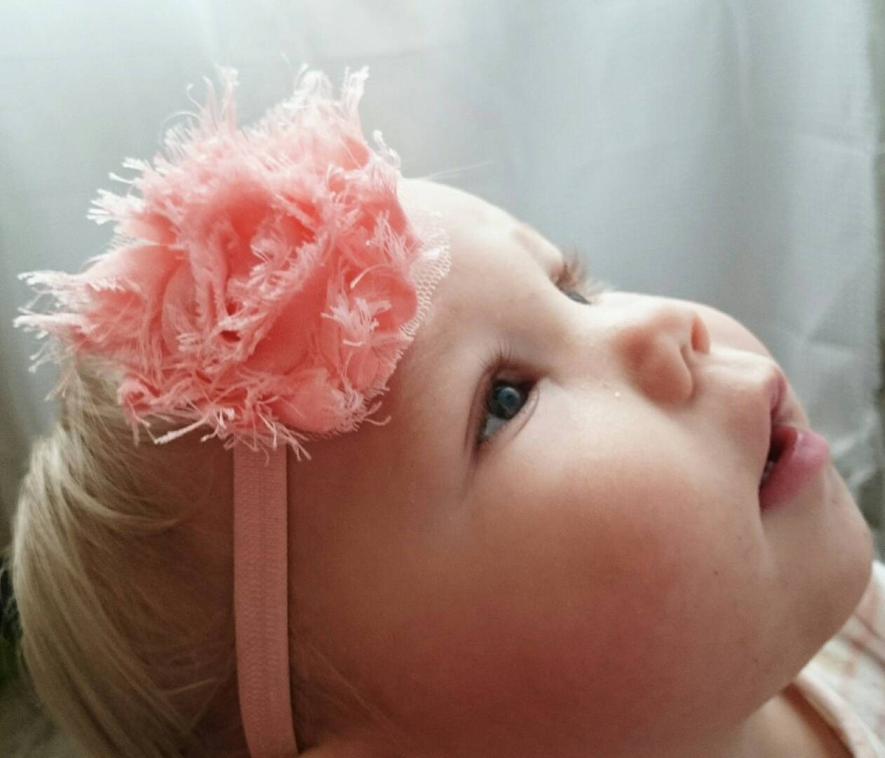 Baby barefoot sandals and headband set